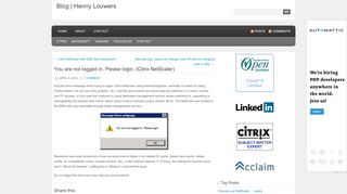 
                            12. You are not logged in. Please login. (Citrix NetScaler) | Blog | Henny ...