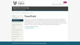 
                            4. You@York - Archaeology, The University of York