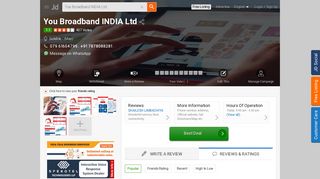 
                            12. You Broadband INDIA Ltd, Satellite - Internet Service Providers in ...