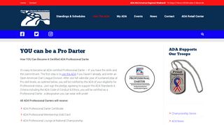 
                            7. YOU can be a Pro Darter - ADA - The American Darters Association