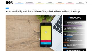 
                            13. You can finally watch and share Snapchat videos without the app ...