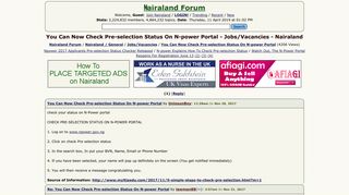 
                            5. You Can Now Check Pre-selection Status On N-power Portal - Jobs ...