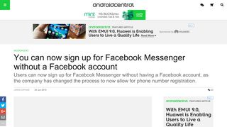 
                            11. You can now sign up for Facebook Messenger without a Facebook ...