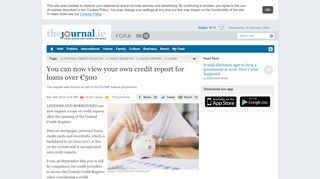 
                            8. You can now view your own credit report for loans over €500