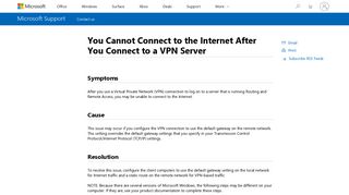 
                            12. You Cannot Connect to the Internet After You Connect to a VPN Server
