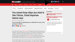 
                            10. You cannot keep ships you steal in Star Citizen, Cloud Imperium ...