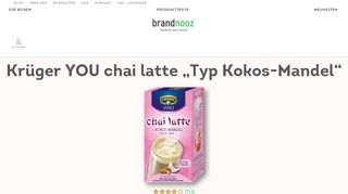 
                            9. YOU chai latte „Typ Kokos-Mandel“ bei brandnooz bewerten