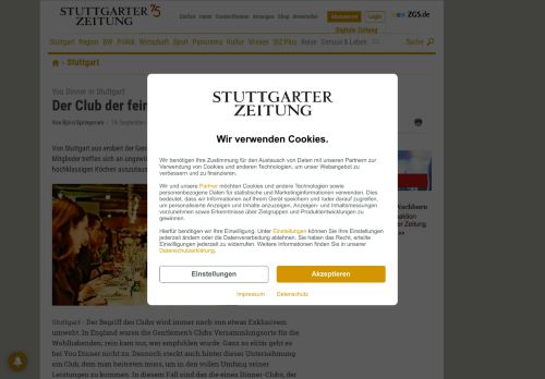 
                            7. You Dinner in Stuttgart: Der Club der feinen Gaumen - Stuttgart ...