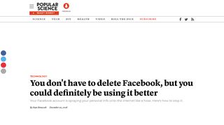 
                            10. You don't have to delete Facebook, but you could definitely be using it ...