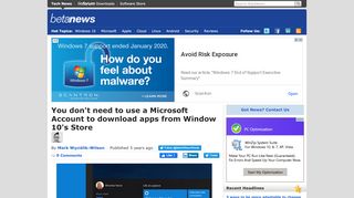 
                            13. You don't need to use a Microsoft Account to download apps from ...