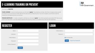 
                            8. YOU HAVE ACCESSED THE E-LEARNING TRAINING ON PREVENT