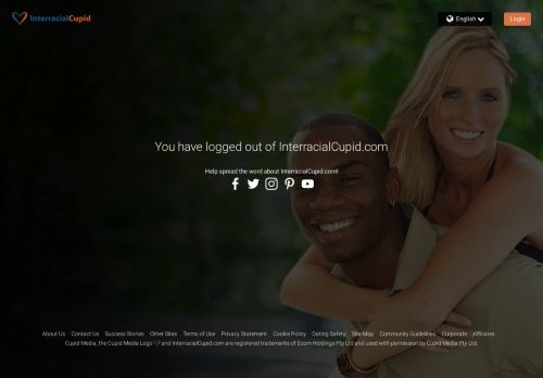 
                            6. You have logged out of InterracialCupid.com