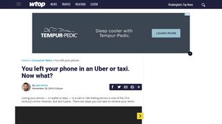 
                            7. You left your phone in an Uber or taxi. Now what? | WTOP