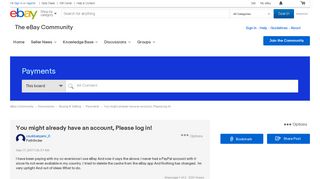 
                            3. You might already have an account, Please log in! - The eBay ...
