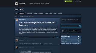 
                            3. You must be signed in to access this feauture. :: NBA 2K14 General ...