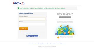 
                            4. You must login to your iOffer Account to able to submit a ticket request