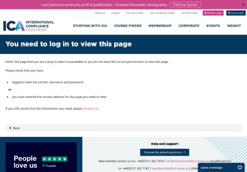 
                            6. You need to log in to view this page