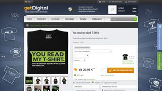 
                            7. You read my shirt T-Shirt | getDigital