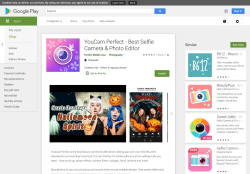 
                            10. YouCam Perfect - Selfie Photo Editor - Apps on Google Play