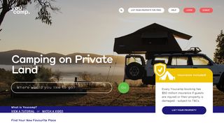
                            2. Youcamp: Adventures on private land