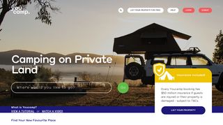 
                            12. Youcamp: Adventures on private land