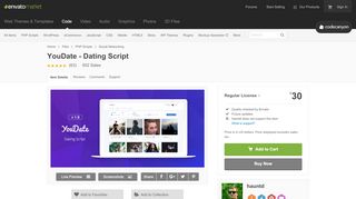 
                            6. YouDate - Dating Script by hauntd | CodeCanyon