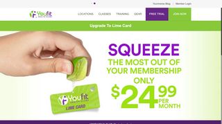 
                            2. Youfit Health Clubs | Lime Card Membership Benefits