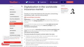 
                            7. YouGov | Digitalization in the worldwide insurance market