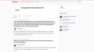 
                            9. Young India Fellowship (YIF) - Quora