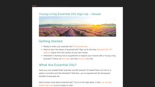 
                            6. Young Living Essential Oils Sign-Up - Hawaii - Don't Mess with Mama
