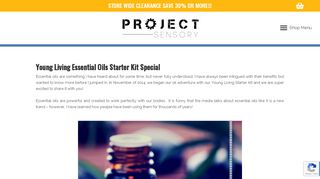 
                            13. Young Living Essential Oils Starter Kit Special - PROJECT SENSORY