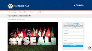 
                            1. Young Southeast Asian Leaders Initiative | U.S. Mission to ASEAN