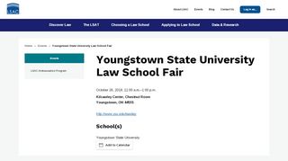 
                            11. Youngstown State University Law School Fair | The Law School ...
