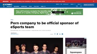 
                            11. YouPorn official sponsor of eSports team - CNBC.com