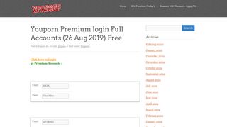 
                            11. Youporn Premium login Full Accounts - xpassgf