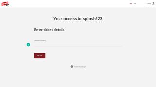 
                            5. Your access to splash! 22
