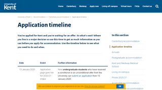 
                            2. Your accommodation application - University of Kent