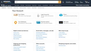 
                            1. Your Account - Amazon.ca