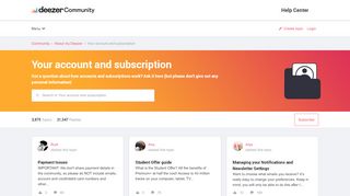 
                            6. Your account and subscription | Deezer Community, bringing music ...