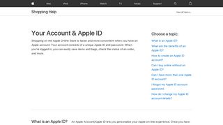 
                            2. Your Account & Apple ID - Shopping Help - Apple (AE)