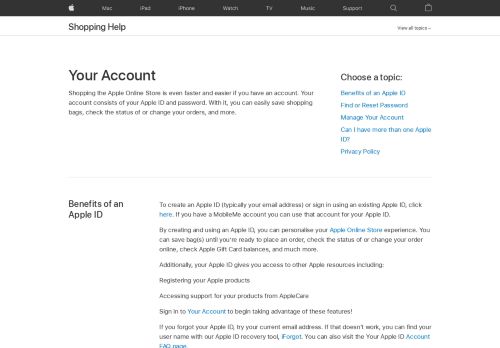 
                            4. Your Account & Apple ID - Shopping Help - Apple (MY)