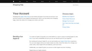 
                            3. Your Account & Apple ID - Shopping Help - Apple (PH)