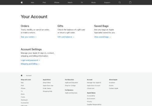 
                            3. Your Account - Apple (PH)