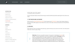 
                            6. Your Account - PAYMILL Developer Centre