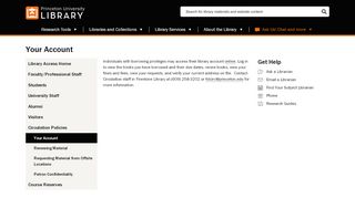 
                            8. Your Account | Princeton University Library