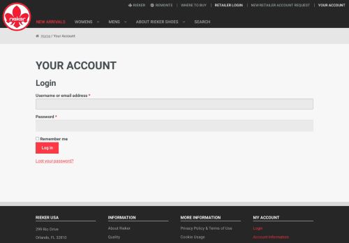 
                            7. Your Account – Rieker Shoes
