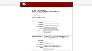 
                            2. Your Account - TJX Logistics