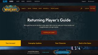 
                            3. Your Account - WoW - World of Warcraft