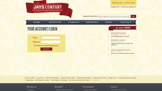 
                            3. Your Account/Login - Jays Company
