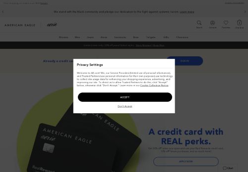 
                            2. Your AEO Connected® Credit Card - American Eagle